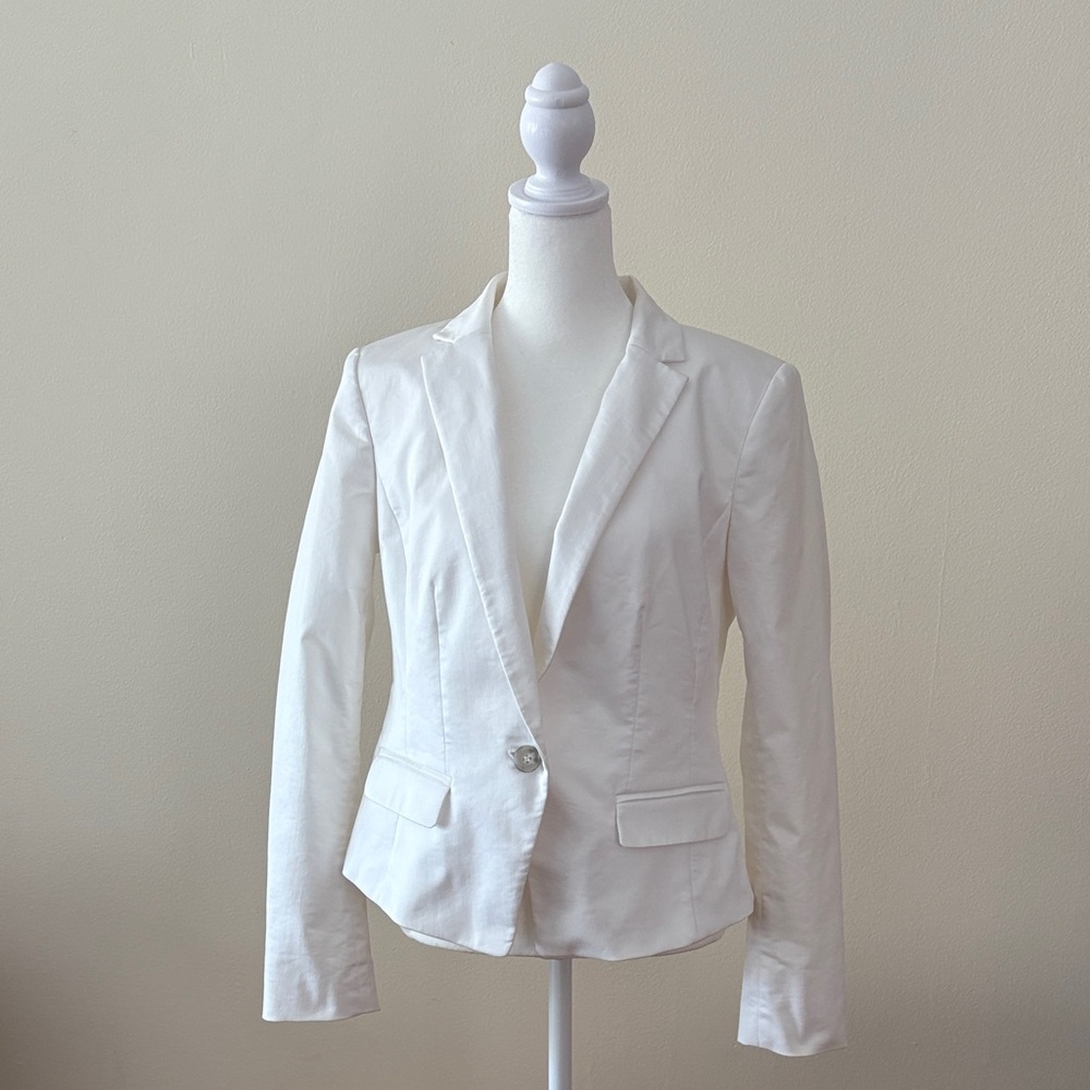 Women's Ann Taylor White Blazer